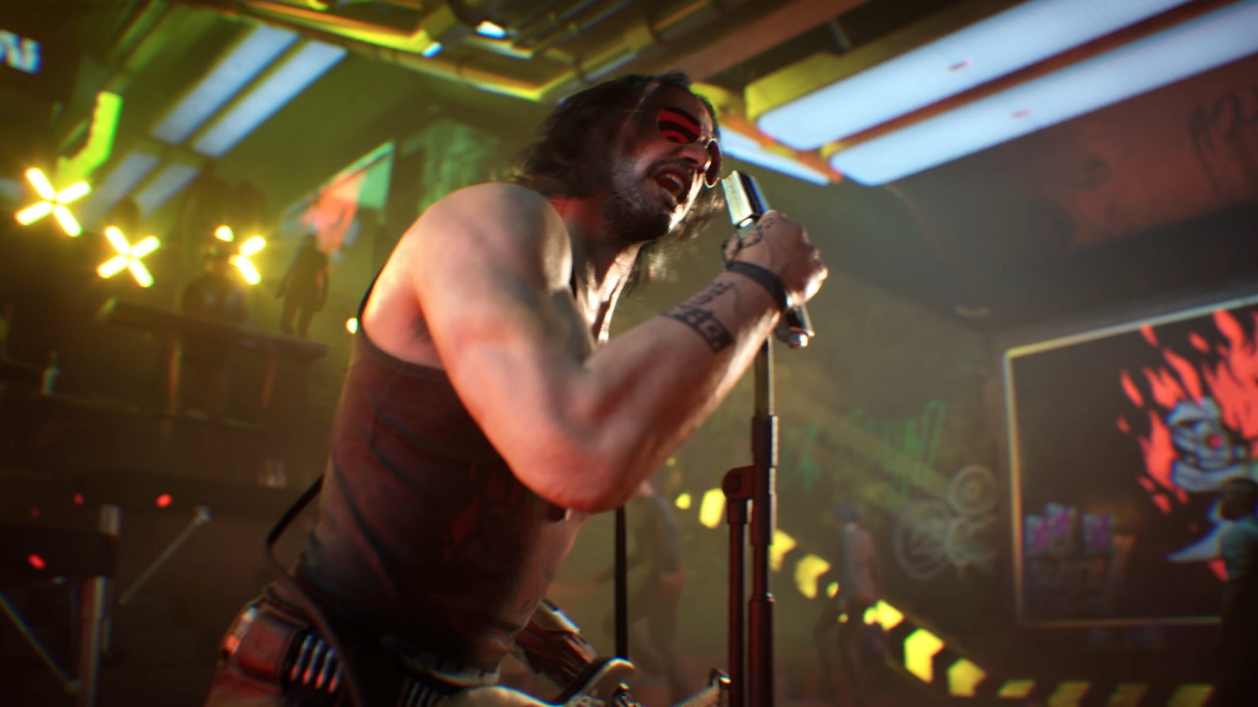 Cyberpunk 2077 Johnny Silverhand Stage Performance Samurai By Refused