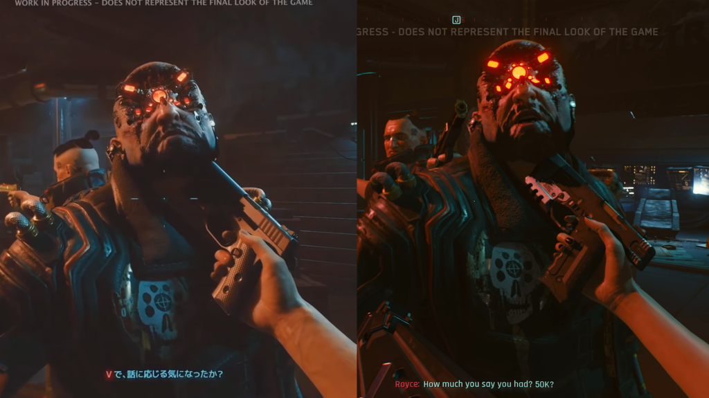 Cyberpunk 2077 Tokyo Game Show Footage Comparison 2